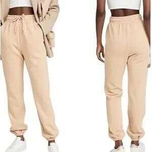 WeWoreWhat Sweatpant Joggers Drawstring Tan Womens‎ Size XS WWAB18-01F21